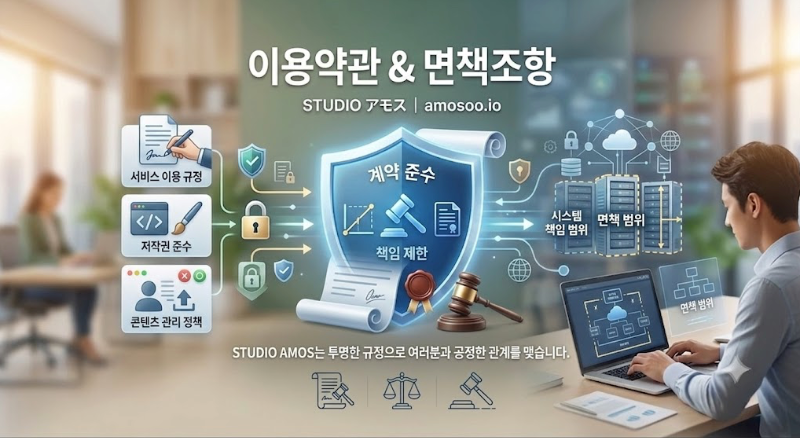 이용약관 & 면책조항